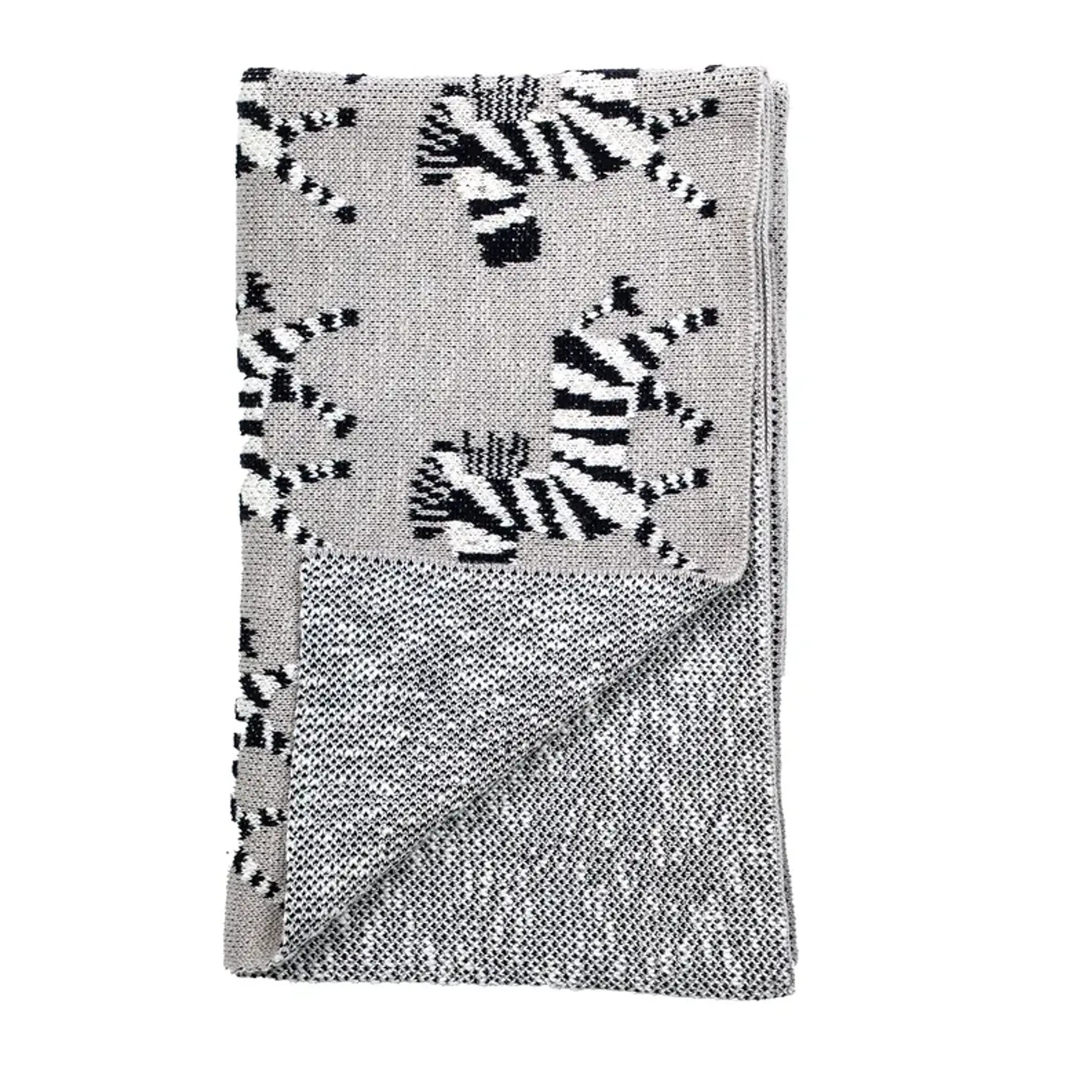Parkland Collection Zara Transitional Gray Kinitted 32" X 40"  Baby Blanket Parkland Collection