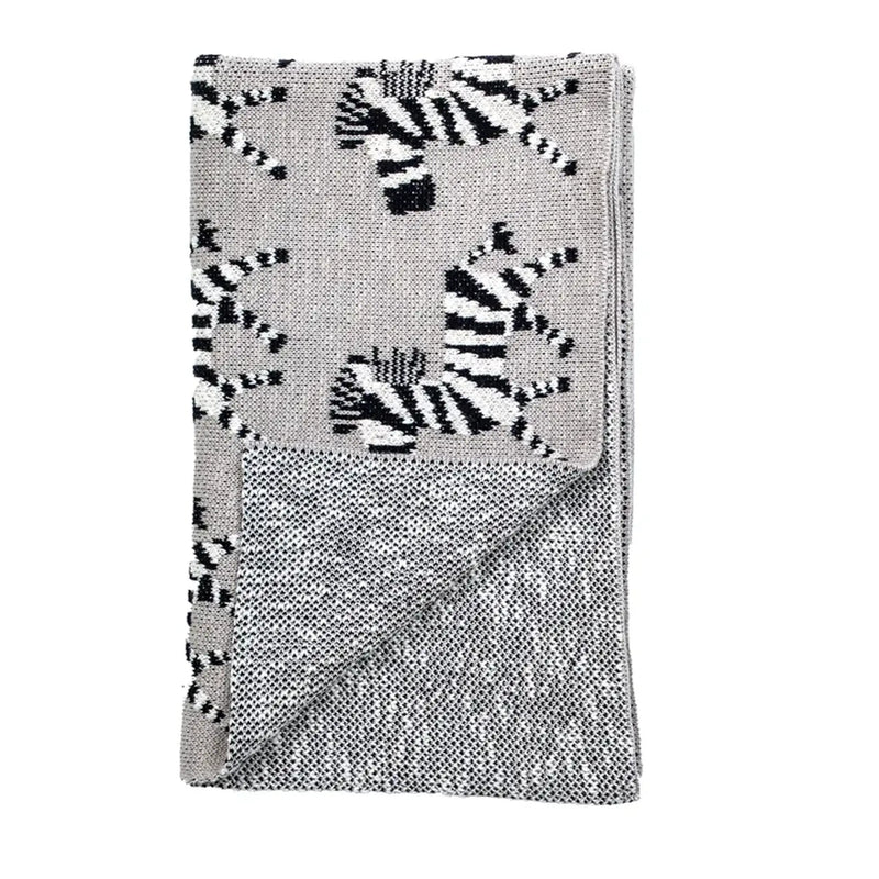 Parkland Collection Zara Transitional Gray Kinitted 32" X 40"  Baby Blanket Parkland Collection