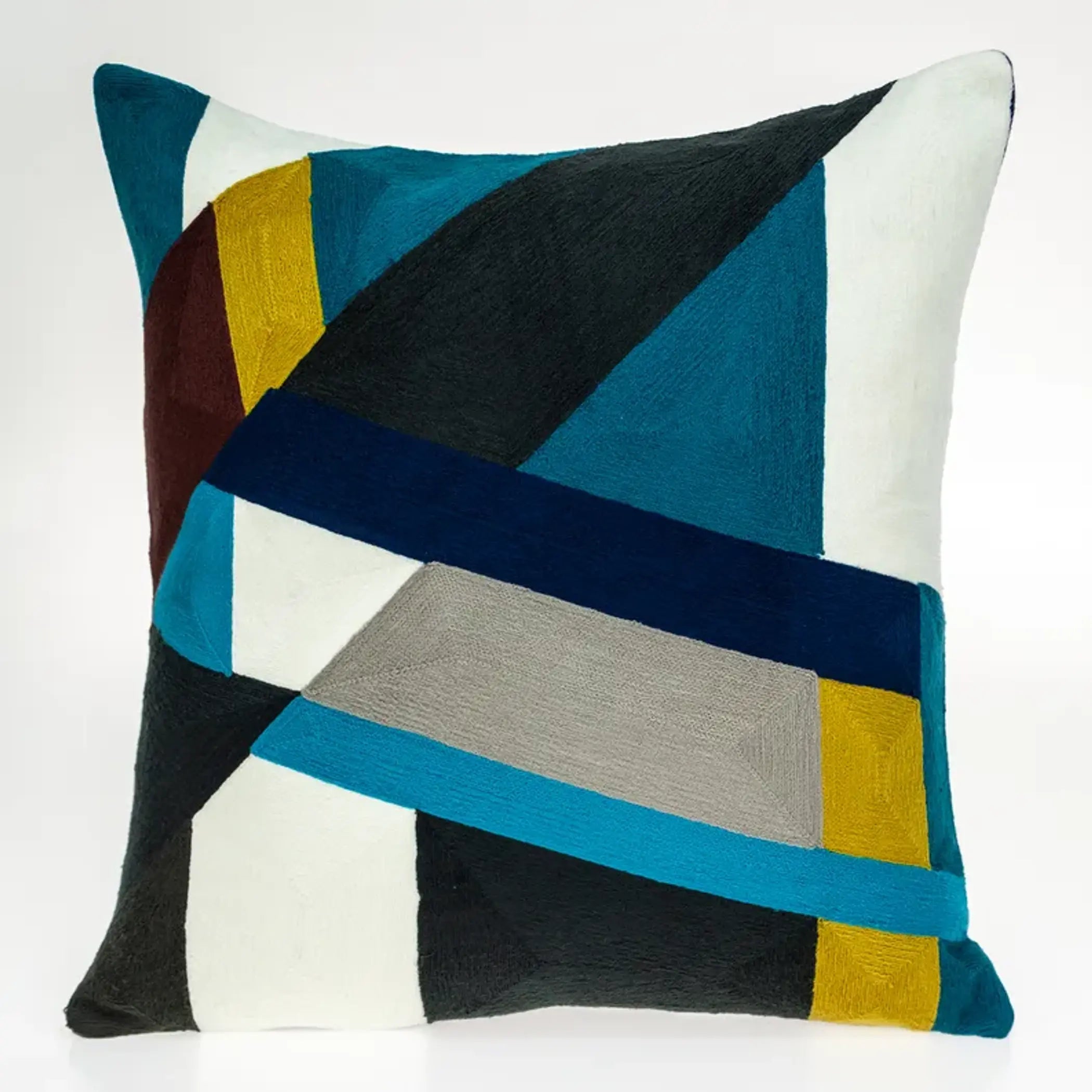 Parkland Collection Zenza Contemporary Multicolor Pillow Cover With Poly Insert Parkland Collection