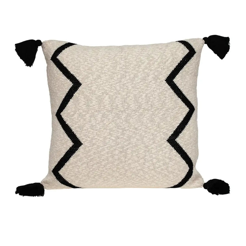 Parkland Collection Zinga Transitional Cream Throw Pillow Parkland Collection