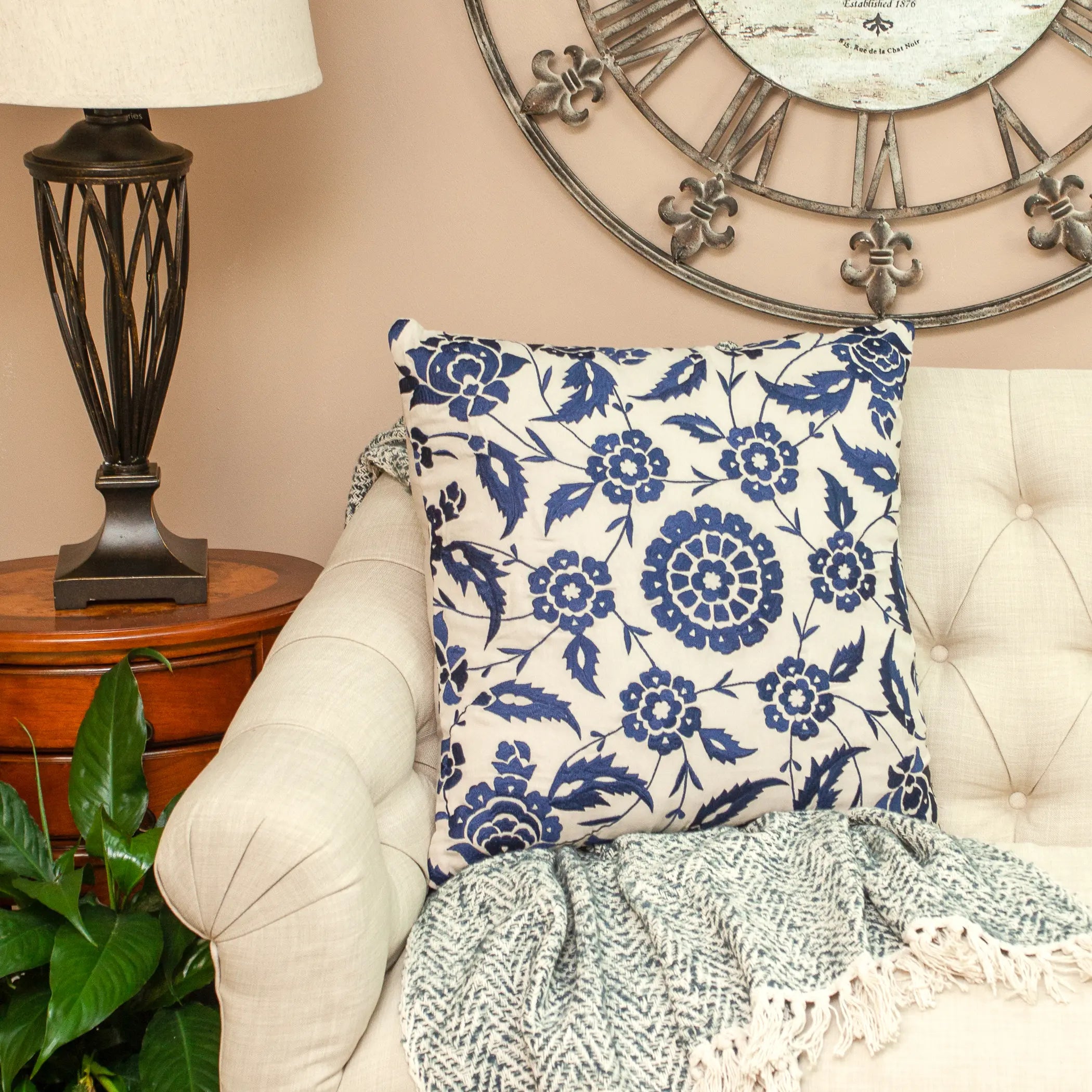 Parkland Collection Zohra Accent Pillow Cover With Poly Insert Parkland Collection