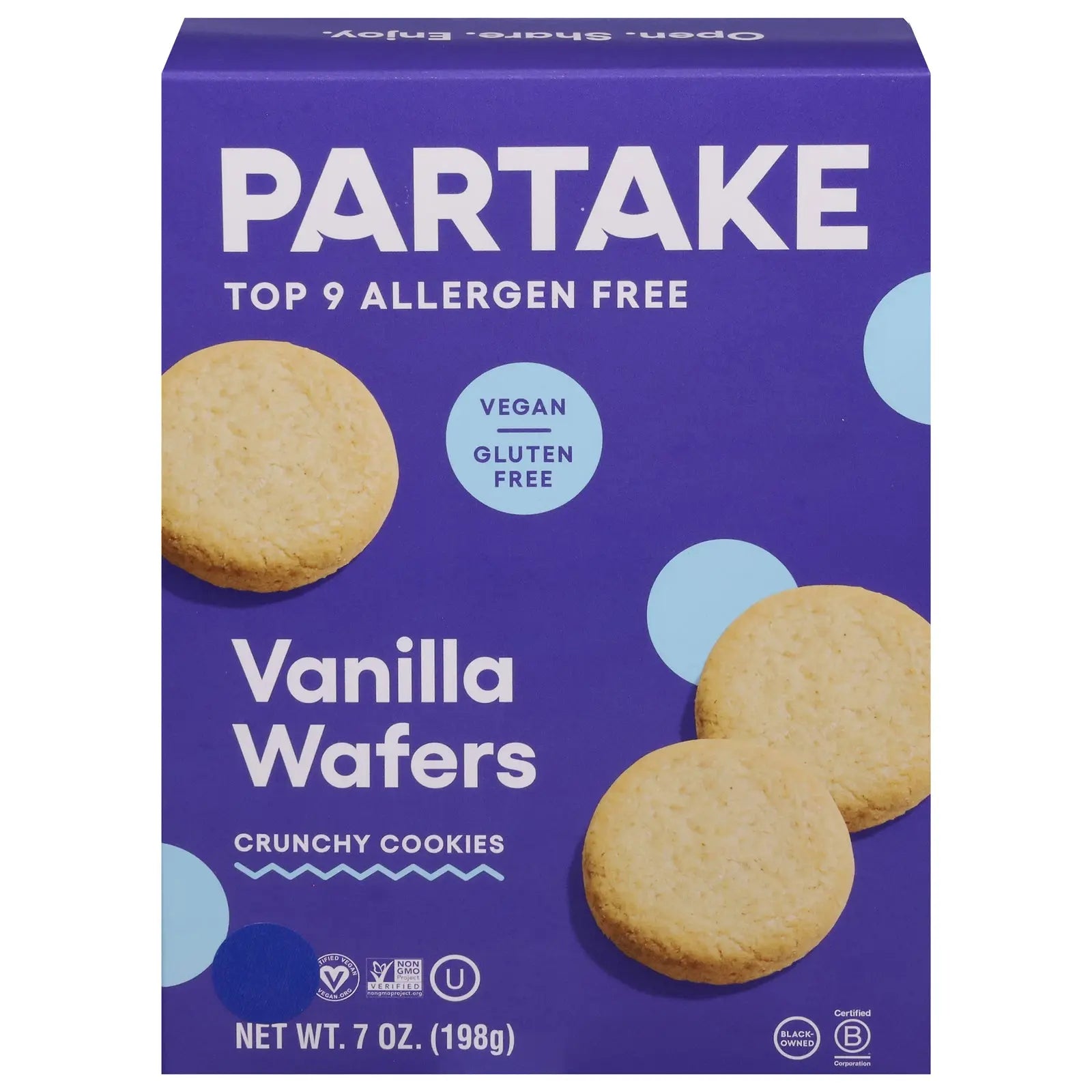 Partake Foods - Cookies Vanilla Wafer - Cs Of 6-7 Oz Partake Foods