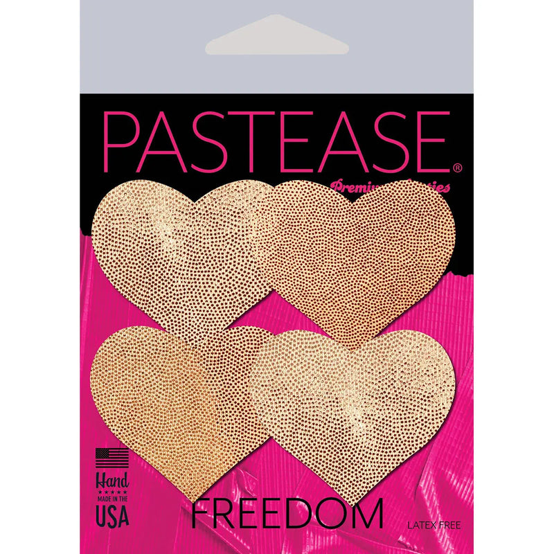 Pastease Petite Hearts 4pc - Rose Gold Pastease