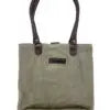 Patchwork Recycled Military Tent Tote w/Vintage Fabric Accents Vintage Addiction
