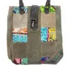 Patchwork Recycled Military Tent Tote w/Vintage Fabric Accents Vintage Addiction