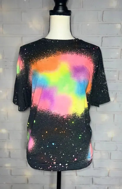 Patchwork Reverse Tie Dye Blank Tee The Blended Owl