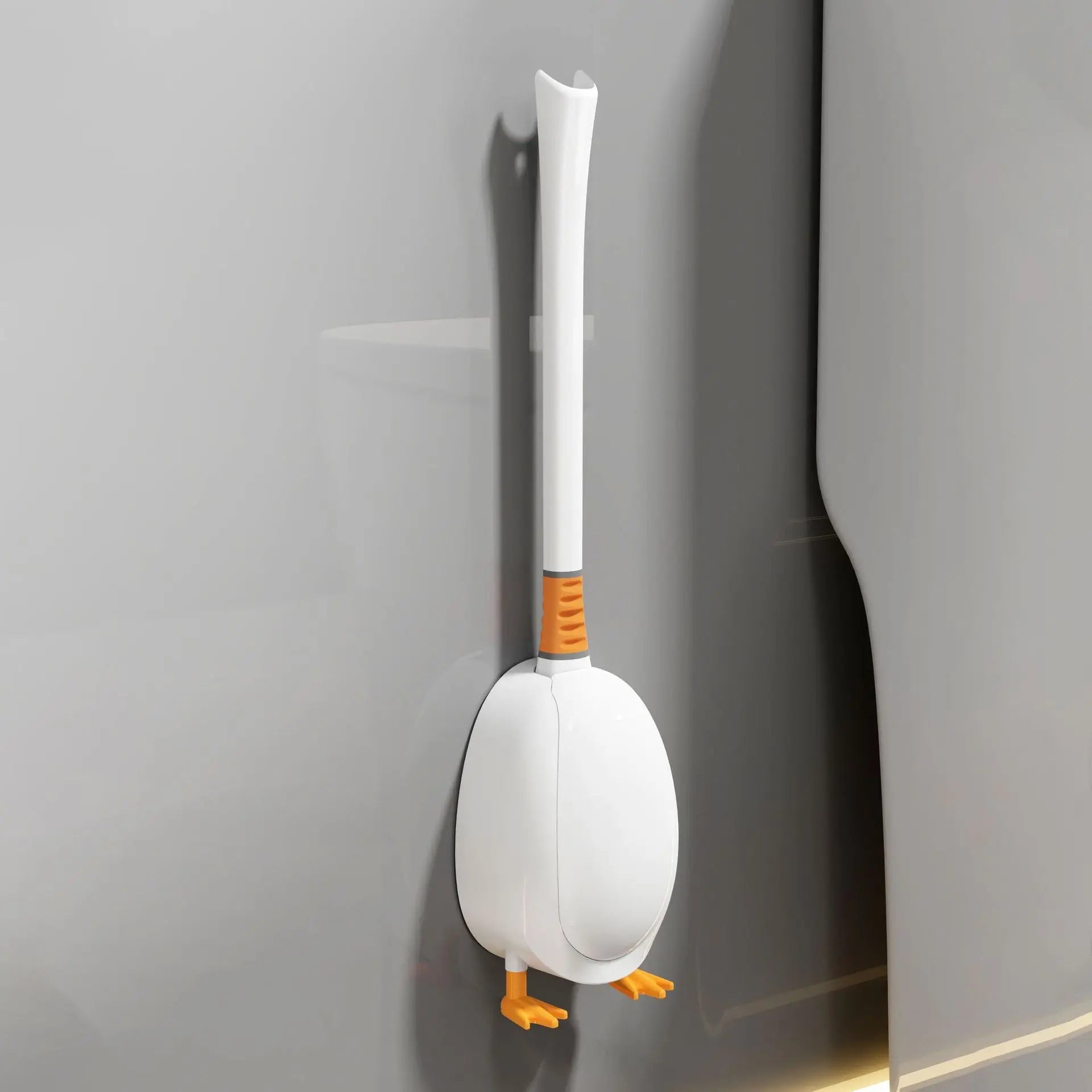 [Patented Authentic] New Diving Cartoon Duck Silicone Toilet Brush Home with Base Cleaning Set Bathroom GreatEagleInc