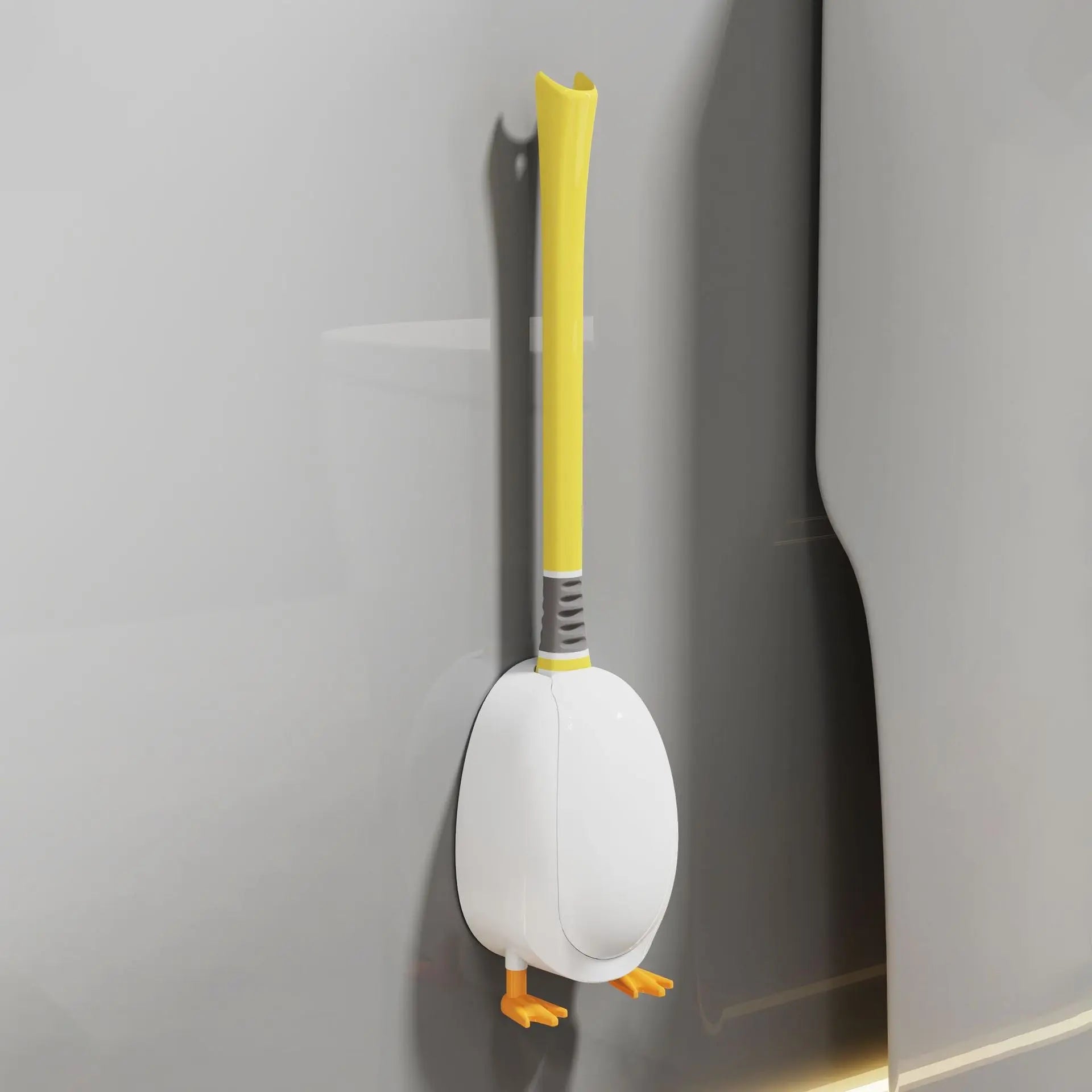 [Patented Authentic] New Diving Cartoon Duck Silicone Toilet Brush Home with Base Cleaning Set Bathroom GreatEagleInc
