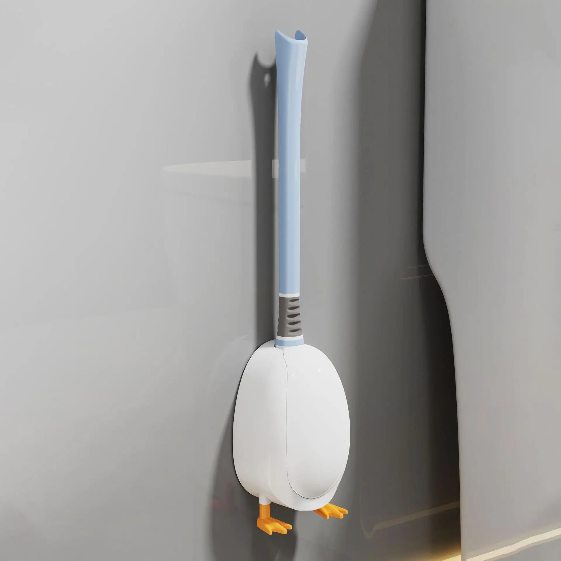 [Patented Authentic] New Diving Cartoon Duck Silicone Toilet Brush Home with Base Cleaning Set Bathroom GreatEagleInc