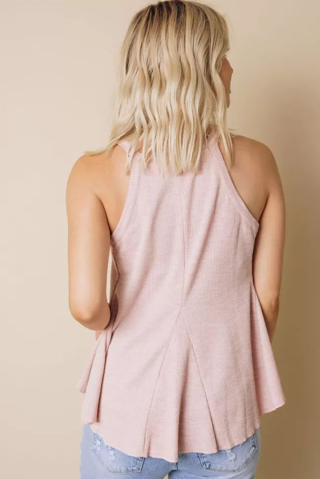 Paula Ruffle Tank Stay Warm in Style