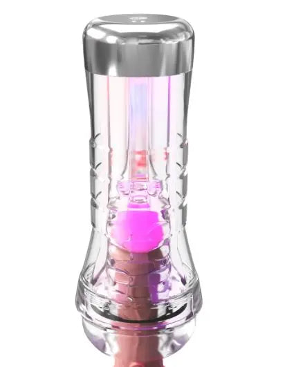 Pdx Elite Viewtube Xxl/see-thr Ez/grip Led Stroker Clear Pipedream Products