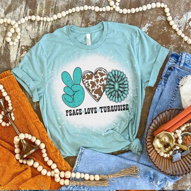 Peace Love Rodeo Shirt Bleached CK's Boutique