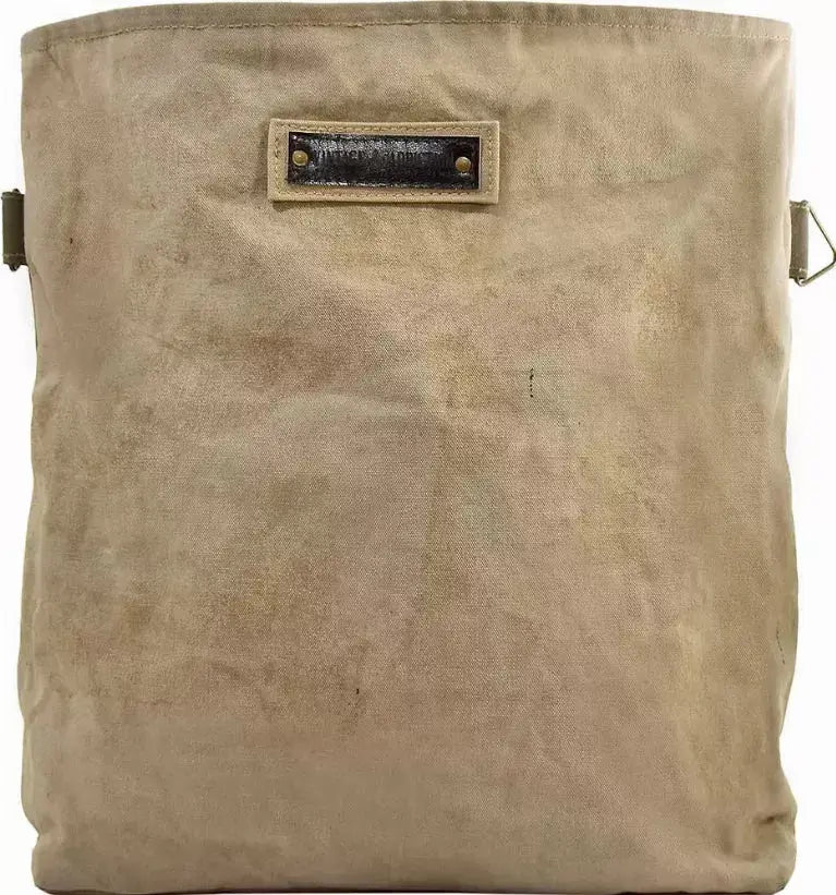 Peace Sign Recycled Military Tent Crossbody Vintage Addiction
