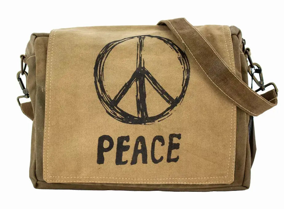 Peace Sign Tent Crossbody Vintage Addiction