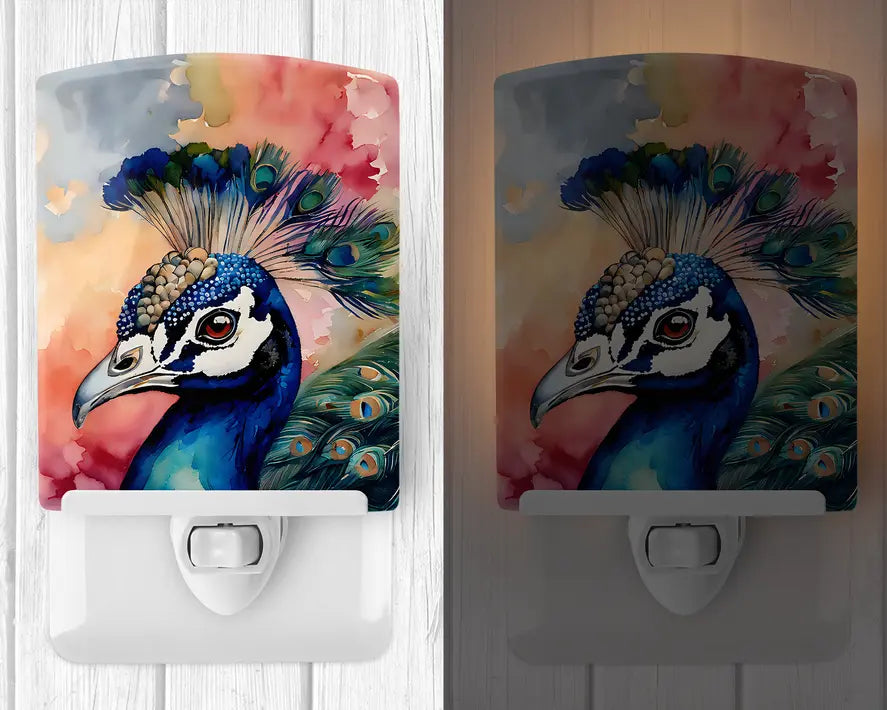 Peacock Ceramic Night Light Caroline's Treasures