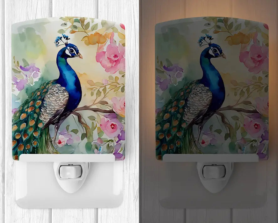 Peacock Ceramic Night Light Caroline's Treasures