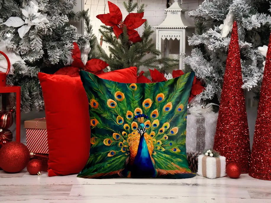 Peacock Pair of Pot Holders Caroline's Treasures