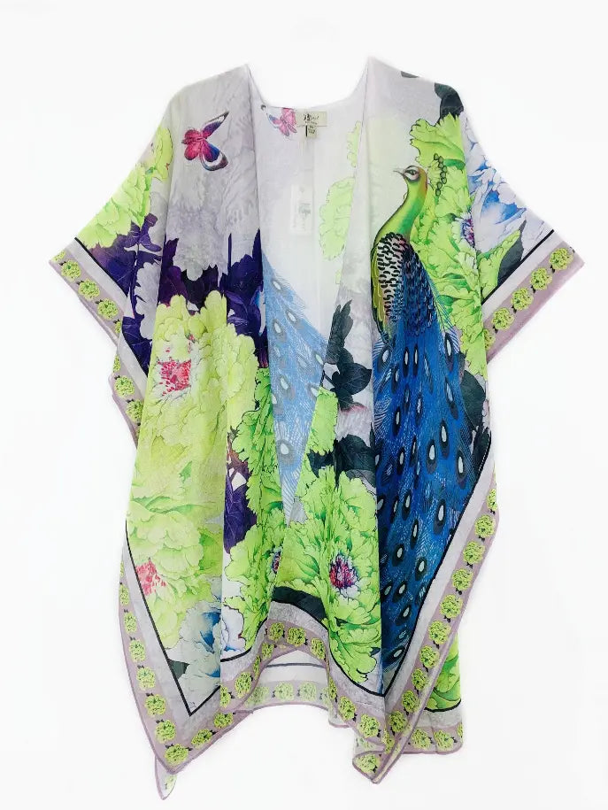Peacock & Peony Kimono JC Sunny Fashion