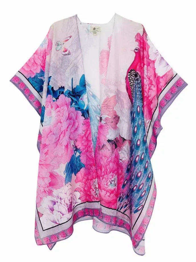 Peacock & Peony Kimono JC Sunny Fashion
