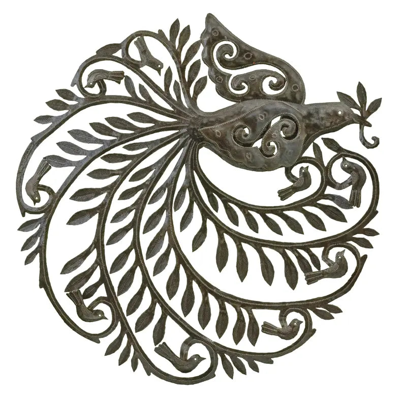 Peacock with Wing Le Primitif Galleries