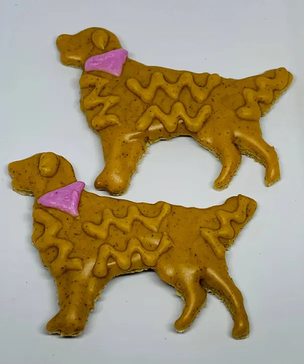 Peanut Butter Golden Retriever Cookie The Blue Cerebus Dog Bakery