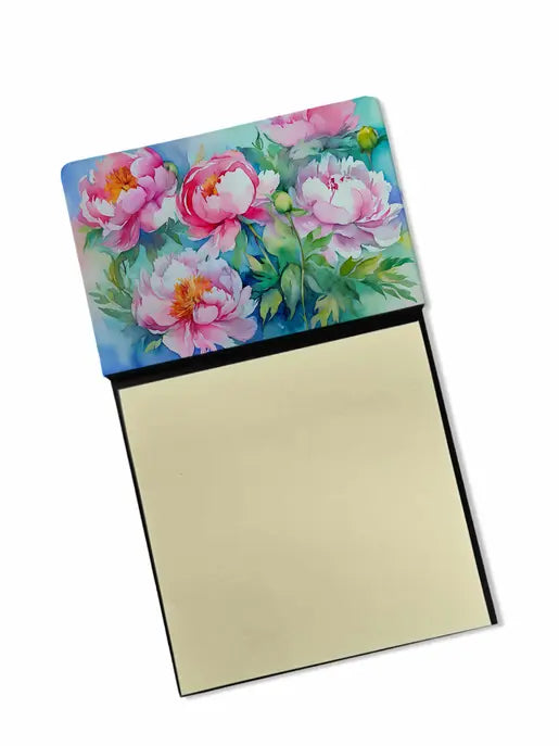 Peonies in Watercolor Pair of Pot Holders Caroline's Treasures