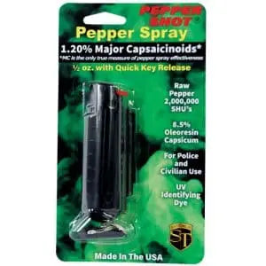 Pepper Shot 1.2% MC 1/2 oz Halo Rhinestone Holster Safety Technology