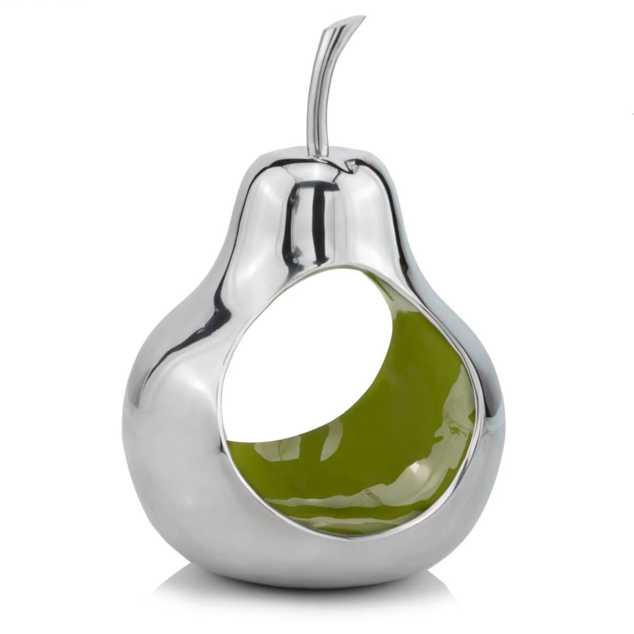 Pera Abierta Open Green Pear Bowl Modern Day Accents