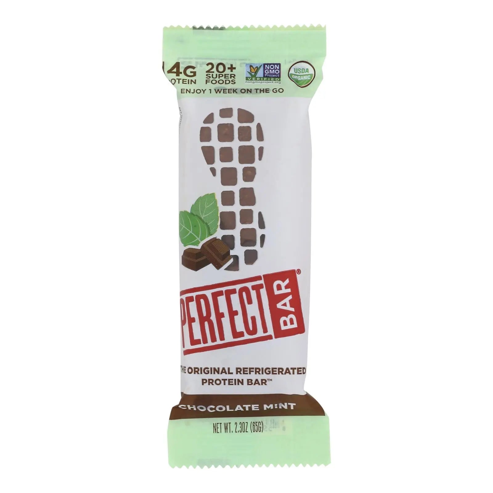 Perfect Bar - Bar Chocolate Mint - Case Of 8 - 2.3 Oz Perfect Bar