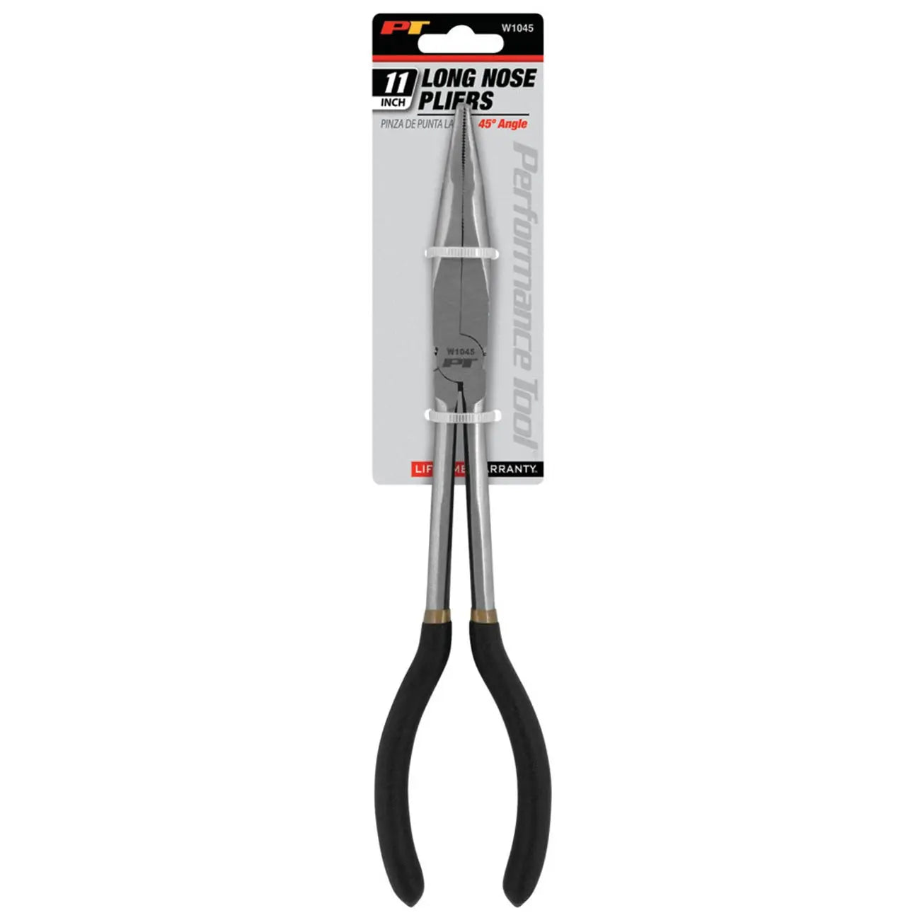 Performance Tool 11" Long Handle 45-degree Bent Nose Pliers PERFORMANCETOOL