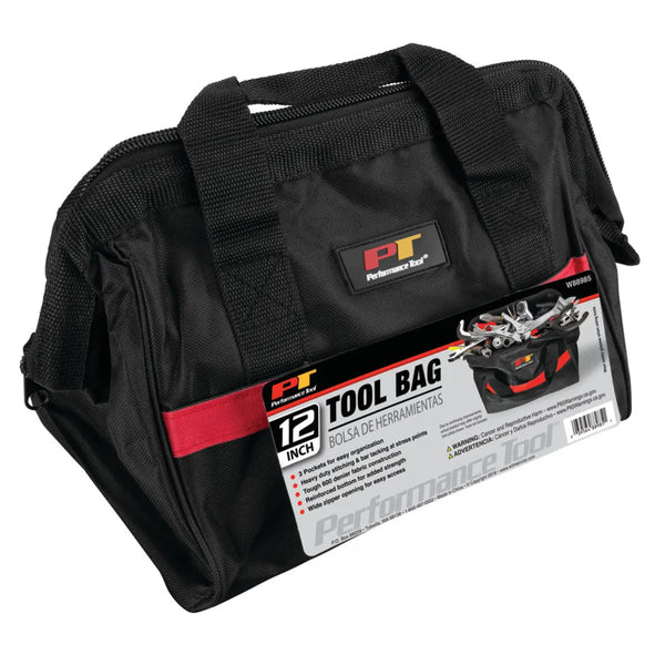 Performance Tool 12" Heavy Duty Tool Pouch With 3 Pockets PERFORMANCETOOL