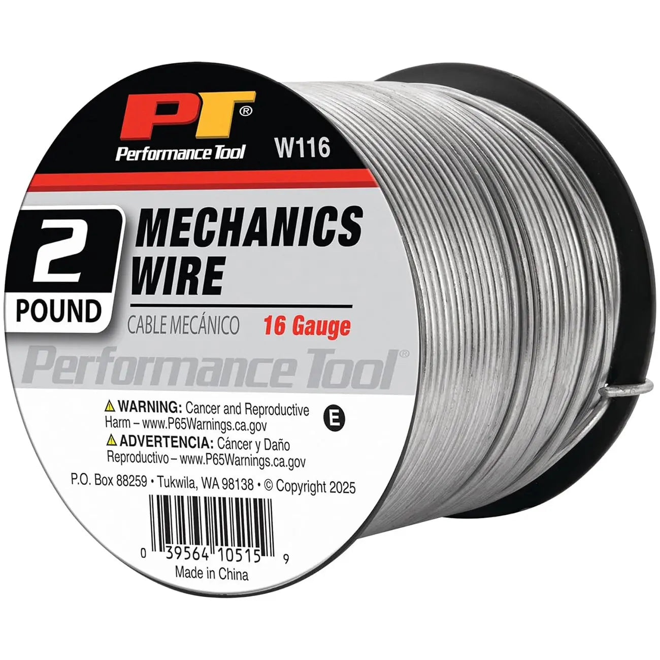 Performance Tool Mechanics 16 Ga. Wire: 2 Lb. Spool (~180 Ft.) PERFORMANCETOOL