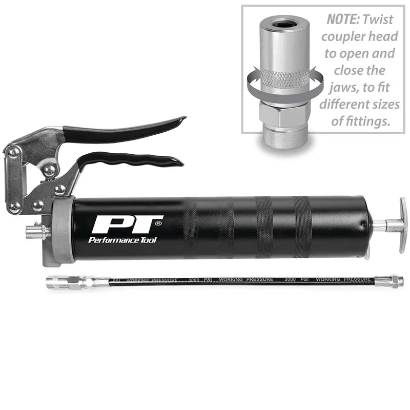 Performance Tool Pro Pistol Grip Grease Gun (for 14 Oz. Cartridges) PERFORMANCETOOL