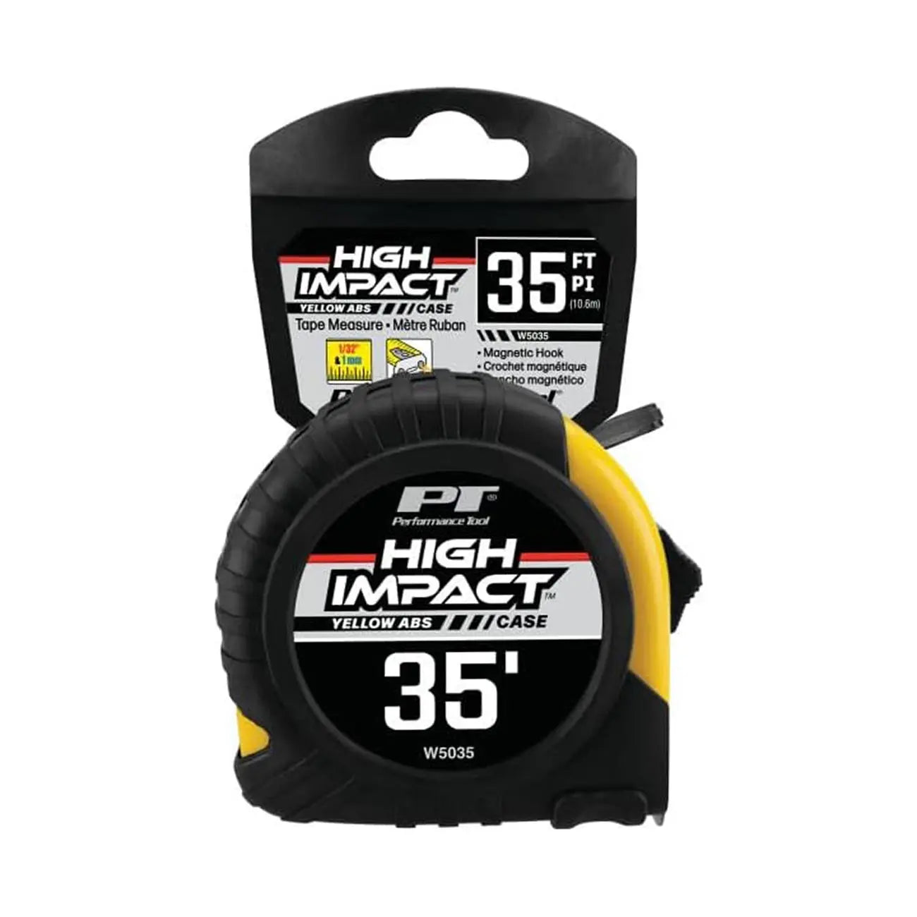 Performance Tool Sae Tape Measure: 35-foot X 1" Wide Blade PERFORMANCETOOL