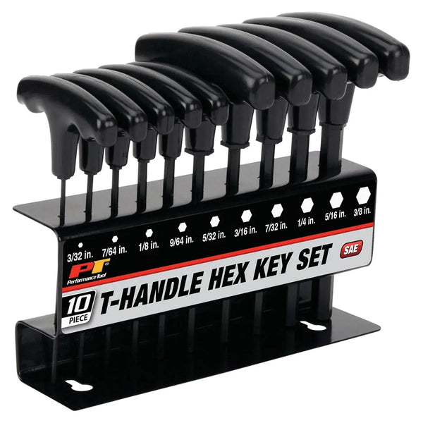 Performance Tool Soft Grip Dual Drive Sae Hex T-handle Set (10 Piece) PERFORMANCETOOL