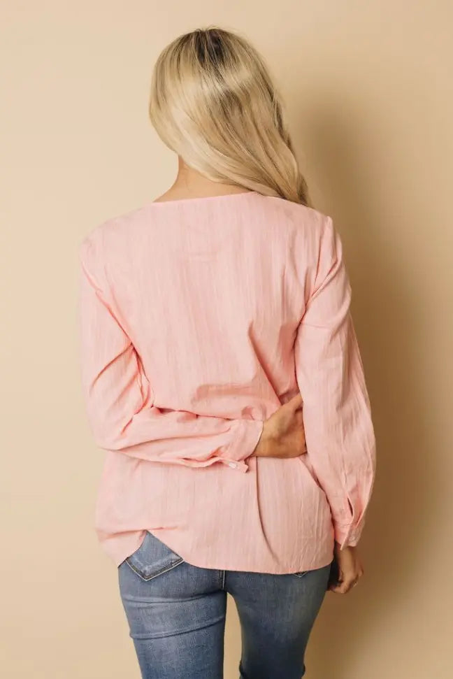 Perry Button Up Top Stay Warm in Style