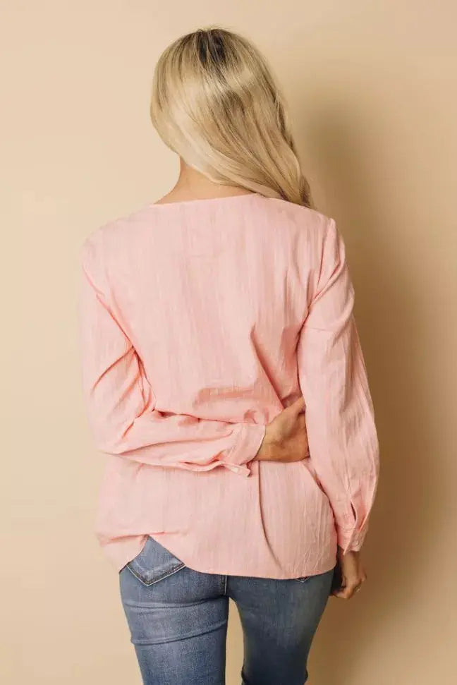 Perry Button Up Top Stay Warm in Style