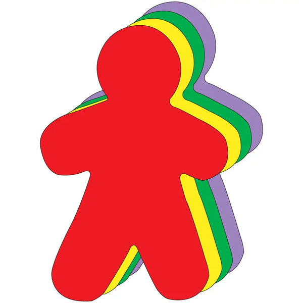 Person Assorted Color Super Cut-Outs Creative Shapes