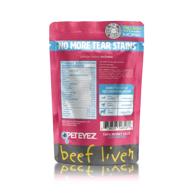 Pet Eyez Vitamin Treats - Beef Liver The Fit Organization