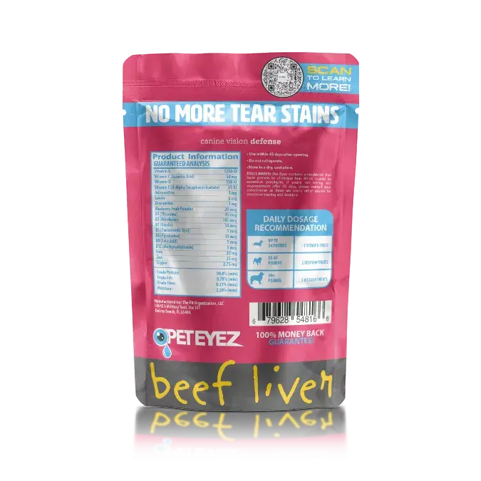 Pet Eyez Vitamin Treats - Beef Liver The Fit Organization
