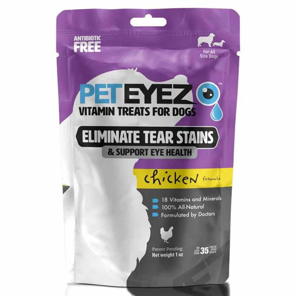 Pet Eyez Vitamin Treats for Dogs Chicken Formula 1oz Pet Eyez