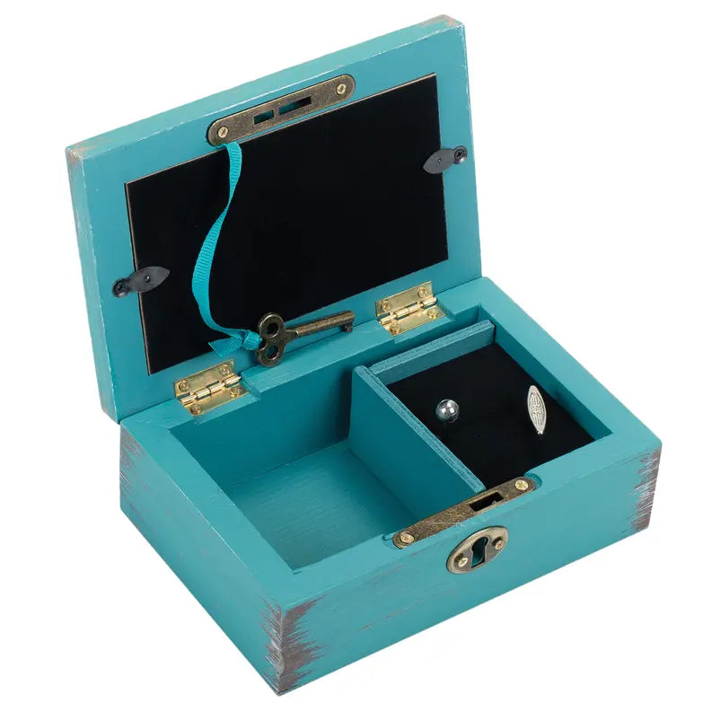 Petite Locket Music Box Masterpiece Teal Dicksons Inc