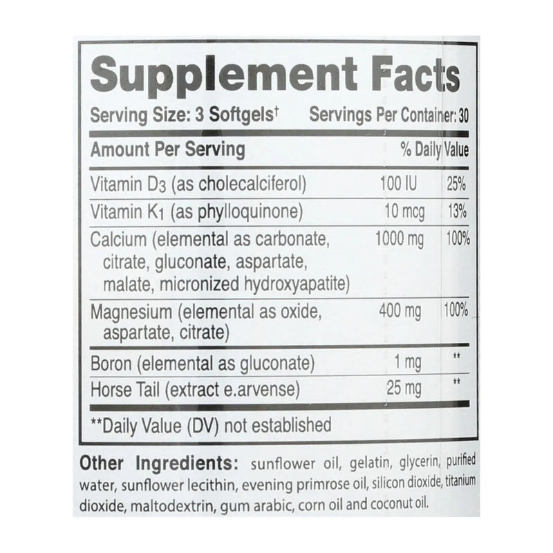 Phyto-therapy Liquid Calcium - 1000 Mg - 90 Softgels - GreatEagleInc