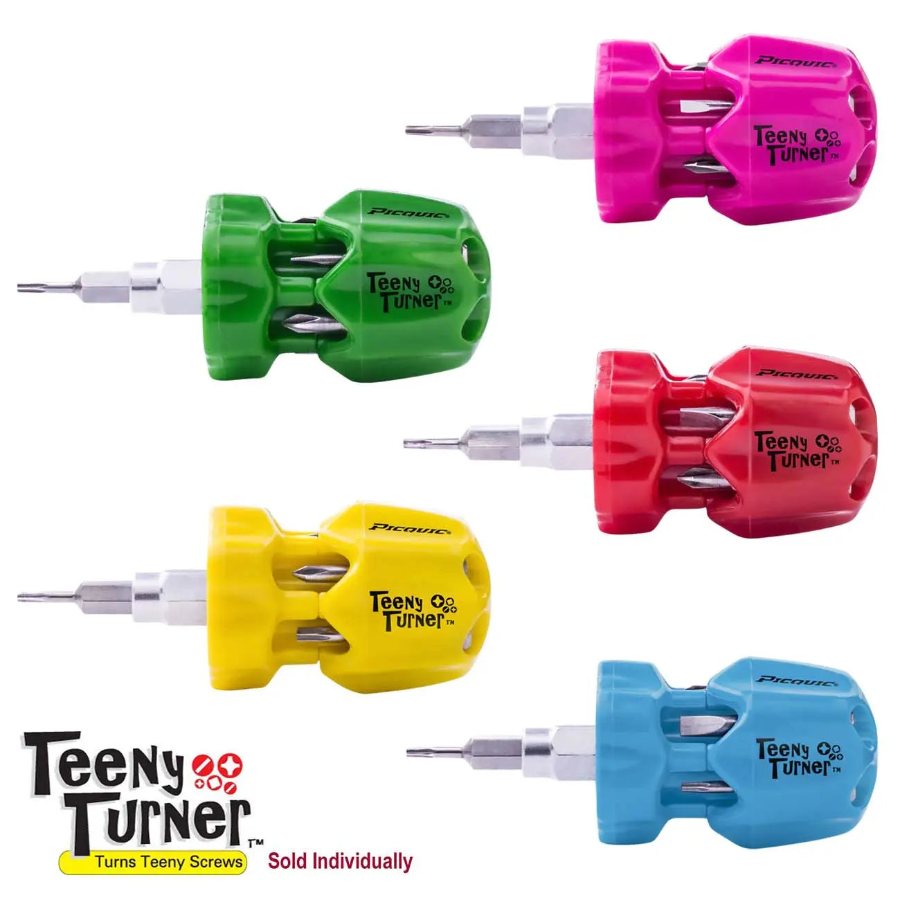 Picquic Teeny Turner Mini 7-in-1 Quick Bit Change Screwdriver (blister Package) PICQUIC