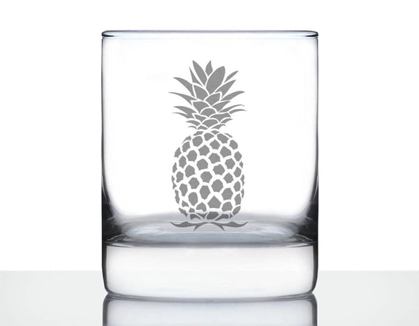 Pineapple Whiskey Rocks Glass - Tropical Gifts and Decor Bevvee