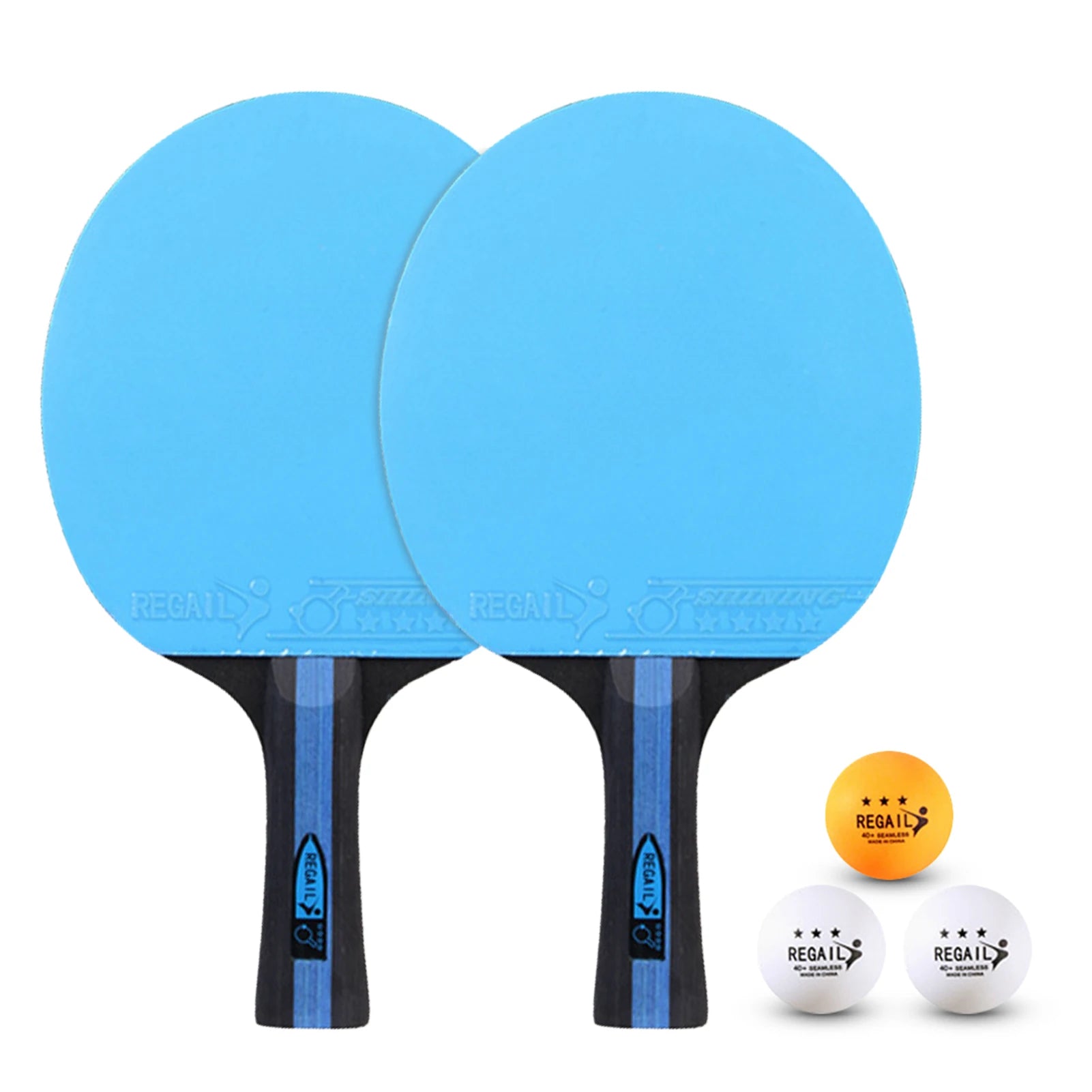Ping Pong Paddles and Table Tennis Set Pack of 2 Ping Pong Rackets with 3 Balls and Carry Bag for Beginners Boys Girls