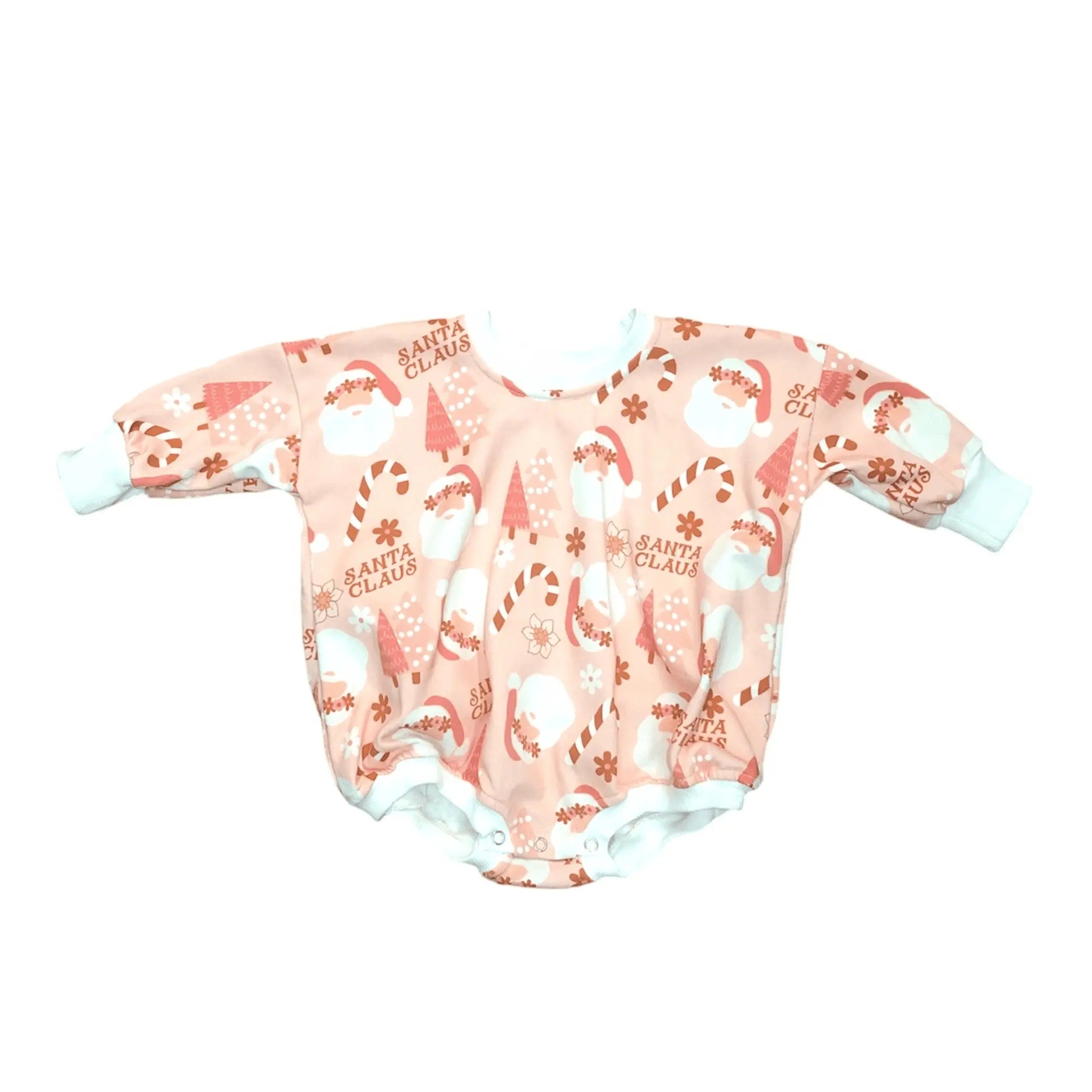 Pink Christmas Bubble Romper Melina & Me