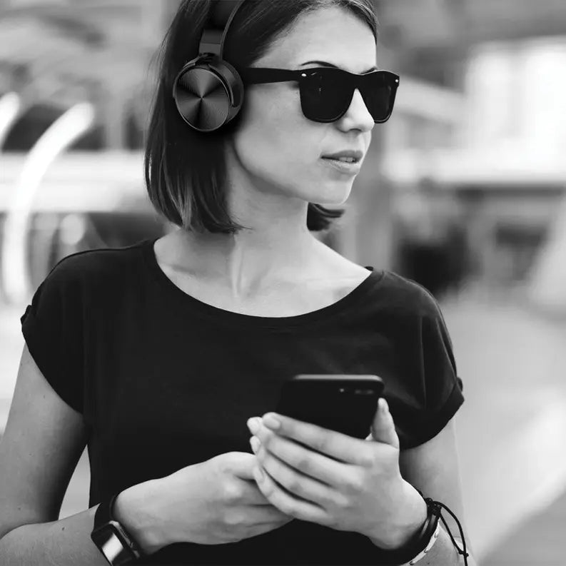 Pink Folding Bluetooth Headphones Soundbound