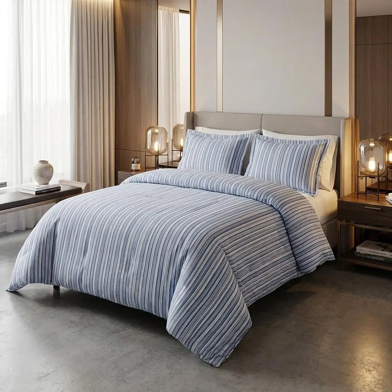 Pink Lavender Queen Cotton Blend 300 Thread Count Washable Duvet Cover Set Homeroots Bed & Bath