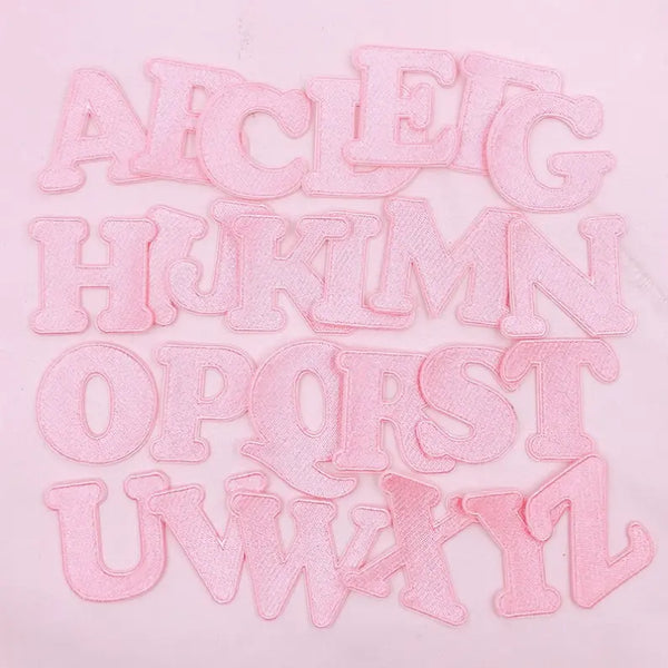 Pink Letter Patches Cocus Pocus